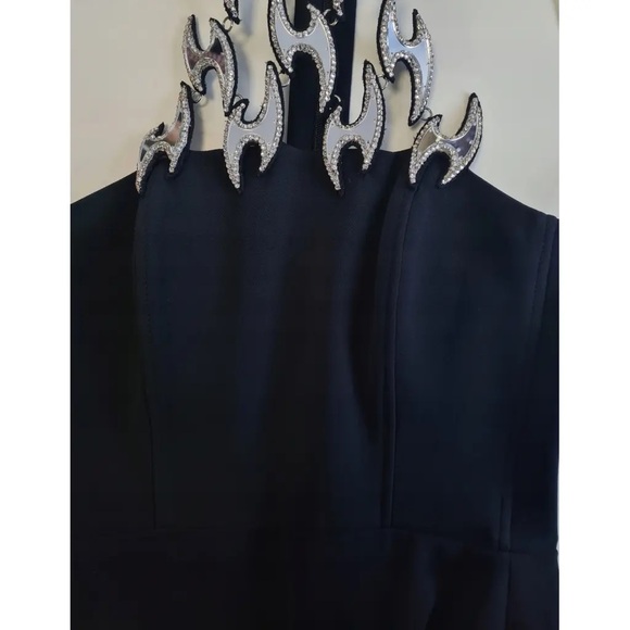 David Koma Crystal-embellished Haltnerneck Gown - Picture 4 of 6